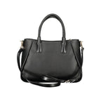 Mario Valentino Nero Poliuretano Women's Bag with Adjustable Shoulder Strap