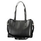 Mario Valentino Nero Polyurethane Women's Bag with Recycled Features