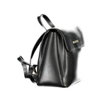 Mario Valentino Black Polyurethane Women's Backpack