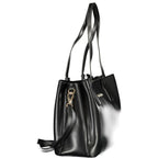 Mario Valentino Nero Polyurethane Women's Bag with Recycled Features