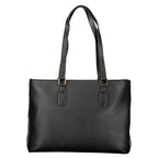 Mario Valentino Nero Poliuretano Womens Bag with Internal Pocket and Phone Spaces