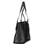 Mario Valentino Nero Poliuretano Womens Bag with Internal Pocket and Phone Spaces