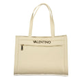 Mario Valentino Beige Polyurethane Womens Bag With Multiple Pockets