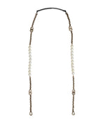 Dolce & Gabbana Black Leather Gold Chain Bag Accessory Shoulder Strap