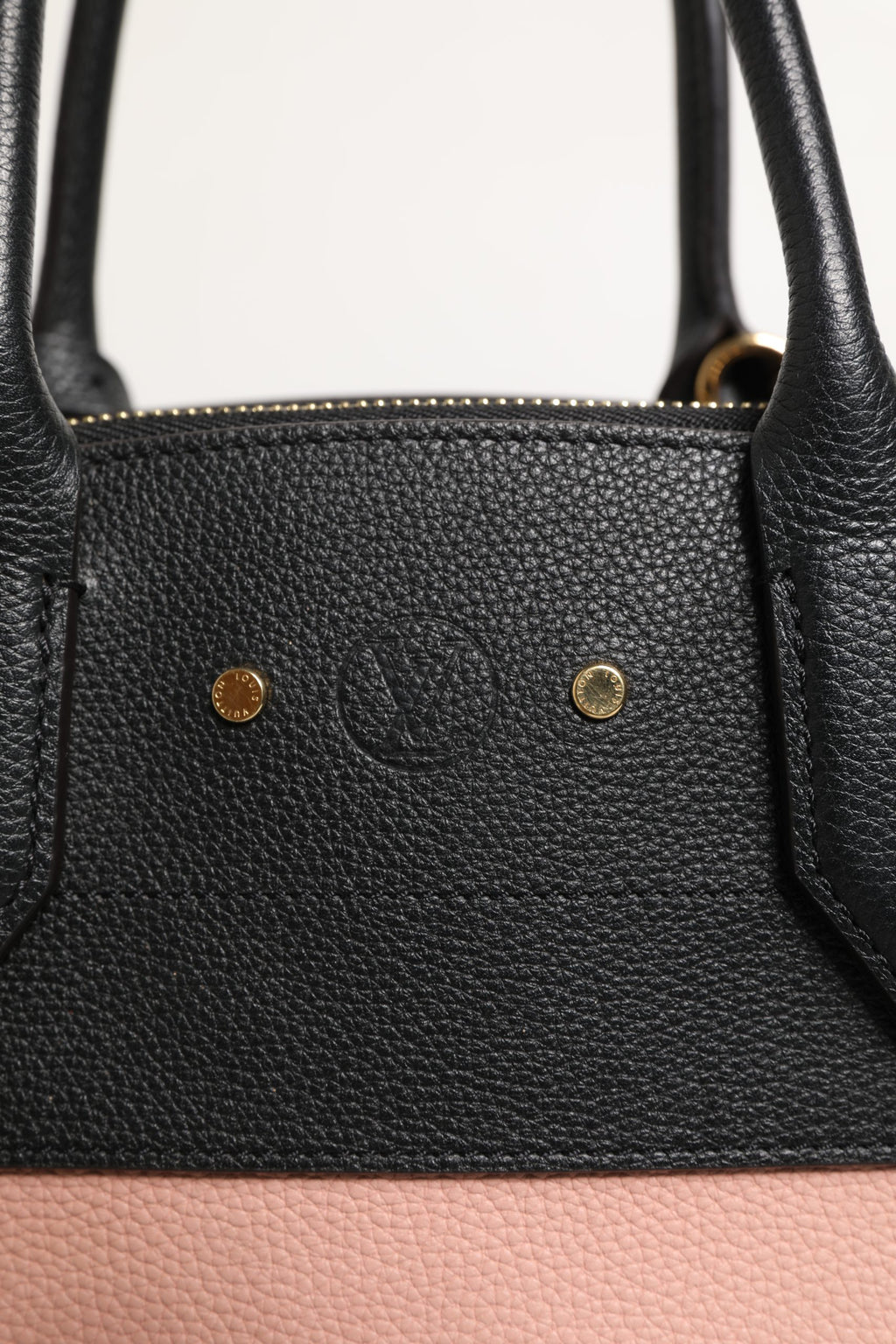 Louis Vuitton Pink and Black Leather City Steamer Leather Handbag