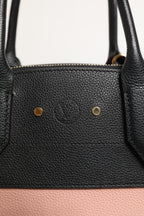 Louis Vuitton Pink and Black Leather City Steamer Leather Handbag