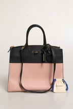 Louis Vuitton Pink and Black Leather City Steamer Leather Handbag