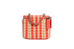 Chanel Raffia Jute Striped Mini Vanity Case