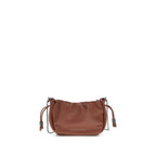 Brunello Cucinelli Brown Calf Leather Bos Taurus Shoulder Bag