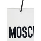 Moschino White Calf Leather Bos Taurus Shoulder Bag
