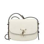 Jimmy Choo White Leather Shoulder Bag