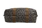 Saint Laurent Green and Brown Pattern Canvas Duffel Bag