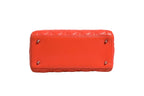 Christian Dior Orange Cannage Lambskin Leather Lady Dior Bag