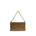 Gucci Brown Suede Leather Handbag