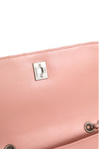 Chanel Small Classic Double Flap Bag Light Pink Chevron