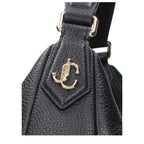 Jimmy Choo Black Leather Shoulder Bag