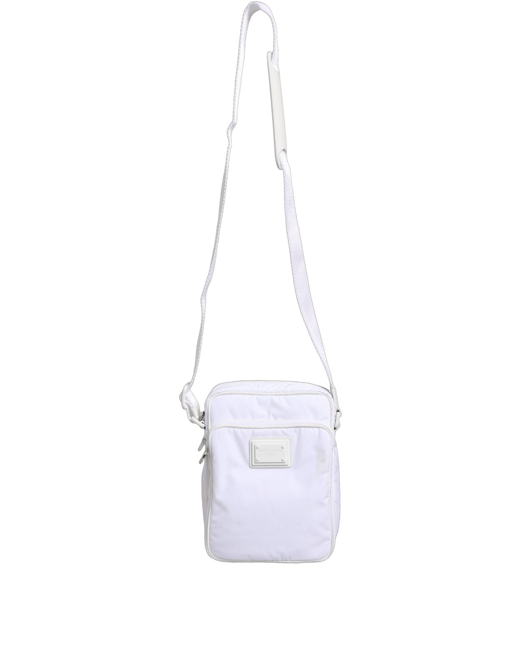 Dolce & Gabbana White Logo Plaque Crossbody Shoulder Borse Men Bag