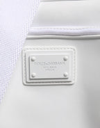 Dolce & Gabbana White Logo Plaque Crossbody Shoulder Borse Men Bag