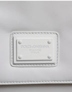 Dolce & Gabbana White Logo Plaque Crossbody Shoulder Borse Women Bag