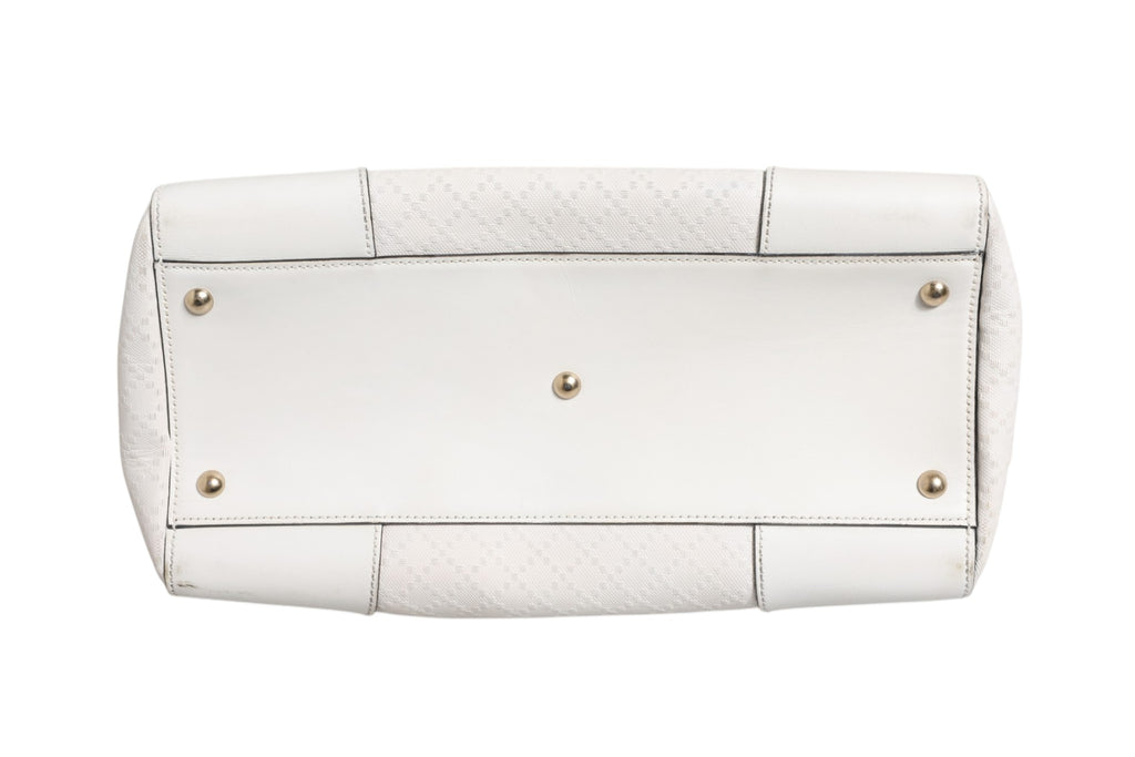 Gucci Medium Diamante Leather Boston Bag