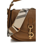 Burberry Brown Calf Leather Bos Taurus Shoulder Bag