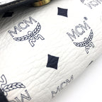 MCM Mini Crossbody Bag White Visetos