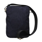 Versace Blue Fabric Crossbody Bag