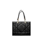 Dior Black Leather Tote Bag