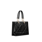 Dior Black Leather Tote Bag