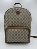Gucci GUCCI GG Supreme and Leather Backpack