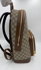 Gucci GUCCI GG Supreme and Leather Backpack