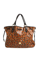 MCM Visetos Leopard Aren Medium Shopper Tote