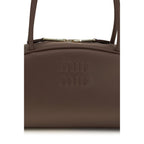 Miu Miu Brown Calf Leather Bos Taurus Shoulder Bag