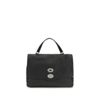 Zanellato Black Calf Leather Bos Taurus Handbag