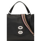 Zanellato Black Calf Leather Bos Taurus Handbag