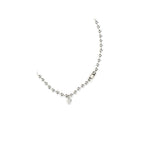 Alexander McQueen White Brass Necklace
