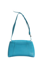 Balenciaga Calfskin S Downtown Blue Shoulder Bag