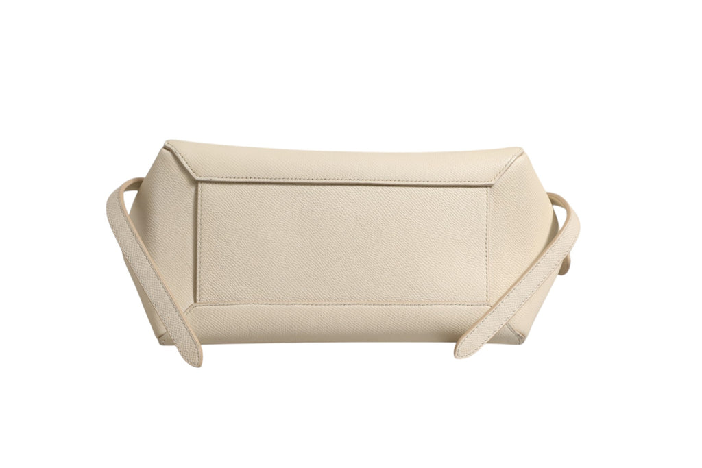 Celine Nano Belt Bag Grained Calfskin Chalk