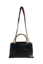 Gucci Nymphaea Bamboo Top Handle Leather Bag