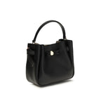 Tory Burch Black Calf Leather Bos Taurus Shoulder Bag