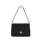 Tory Burch Black Calf Leather Bos Taurus Shoulder Bag
