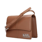 Karl Lagerfeld Brown Polyethylene Crossbody Bag