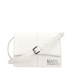 Karl Lagerfeld White Polyethylene Crossbody Bag