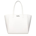 Karl Lagerfeld White Polyethylene Shoulder Bag