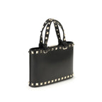 Valentino Garavani Black Calf Leather Bos Taurus Handbag