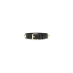 Valentino Garavani Black Calf Leather Bos Taurus Bracelet