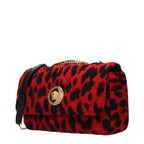 Versace Red Wool Shoulder Bag