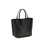 Tory Burch Black Calf Leather Bos Taurus Handbag