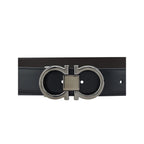 Ferragamo Black Calf Leather Bos Taurus Regular Belt