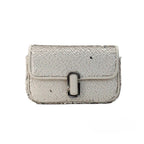 Marc Jacobs The Mini J Marc Shoulder Bag Cream Sequined Crossbody Bag
